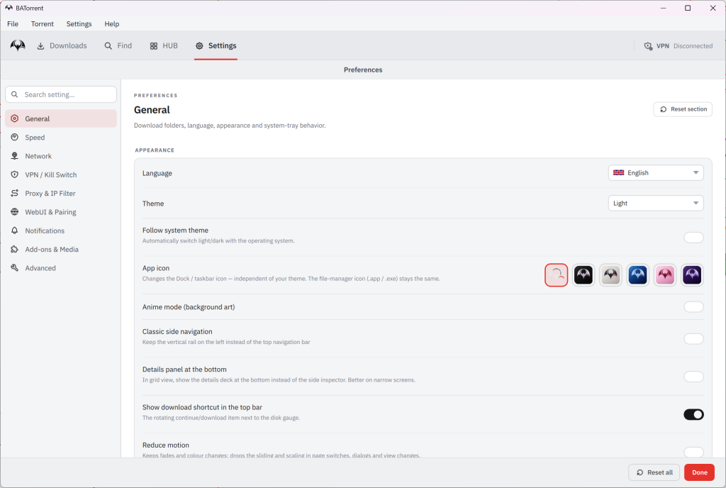 BATorrent screenshot 3