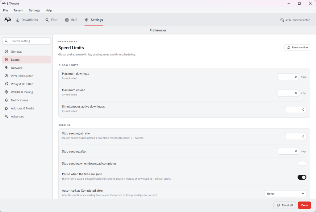 BATorrent screenshot 4